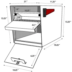 Mail Boss™ Curbside Locking Mailbox, 13 3/4