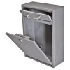 Mail Boss Locking Security Drop Box, 16 1/4"H x 11 1/4"W x 4 3/4"D, Granite