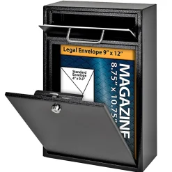 Mail Boss Locking Security Drop Box, 16 1/4