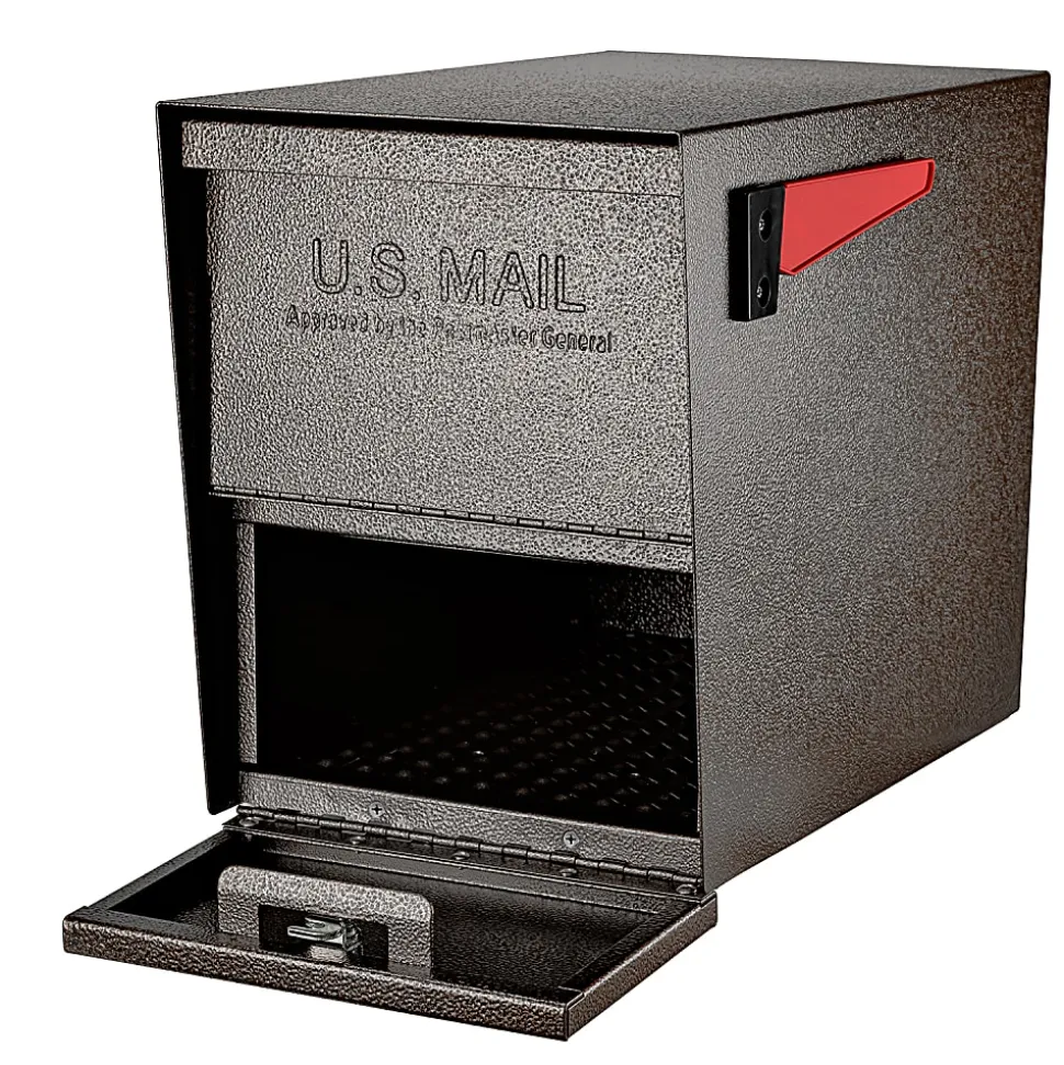 Mail Boss™ Package Master Locking Mailbox, 16 1/2"H x 12"W x 21 1/2"D, Bronze