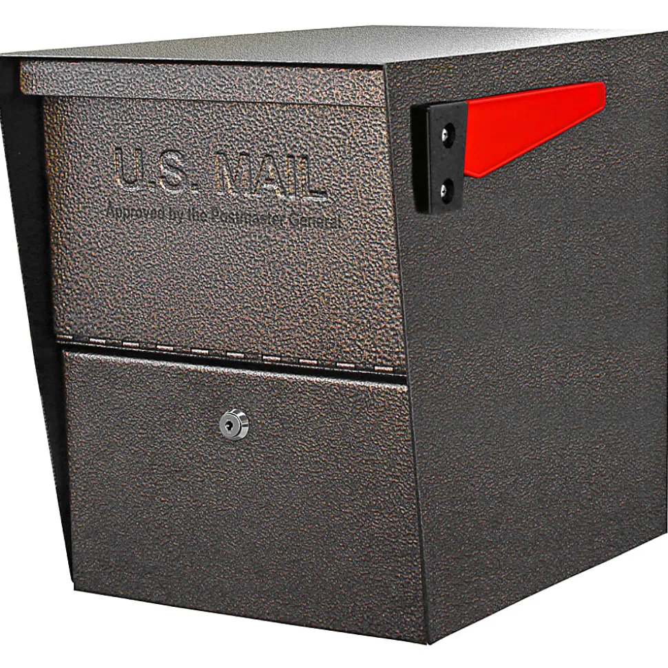 Mail Boss™ Package Master Locking Mailbox, 16 1/2"H x 12"W x 21 1/2"D, Bronze