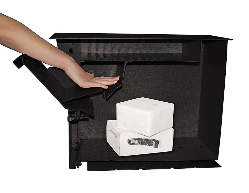 Mail Boss™ Package Master Locking Mailbox, 16 1/2"H x 12"W x 21 1/2"D, Black