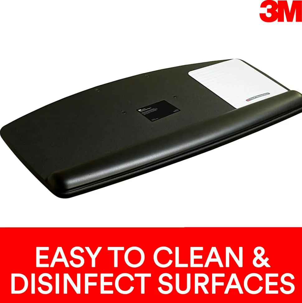 3M™ AKT90LE Adjustable Keyboard Tray, Black/Charcoal