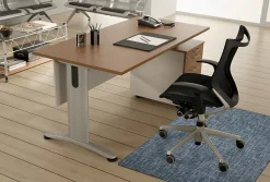 M+A Matting Desk Chair Mat, 35" x 47", Astella Gray
