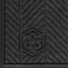 M+A Matting WaterHog Floor Mat, Max Herringbone, 4' x 6', Black Smoke