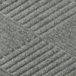 M+A Matting Waterhog Max Diamond Classic Floor Mat, 3'H x 5'W, Gray Ash