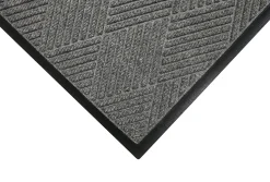 M+A Matting Waterhog Max Diamond Classic Floor Mat, 3'H x 5'W, Gray Ash