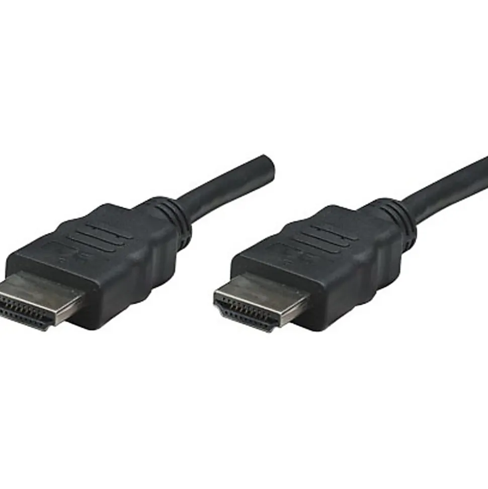 Manhattan HDMI Cable, 4K@30Hz (High Speed), 15m, Male to Male, Black
