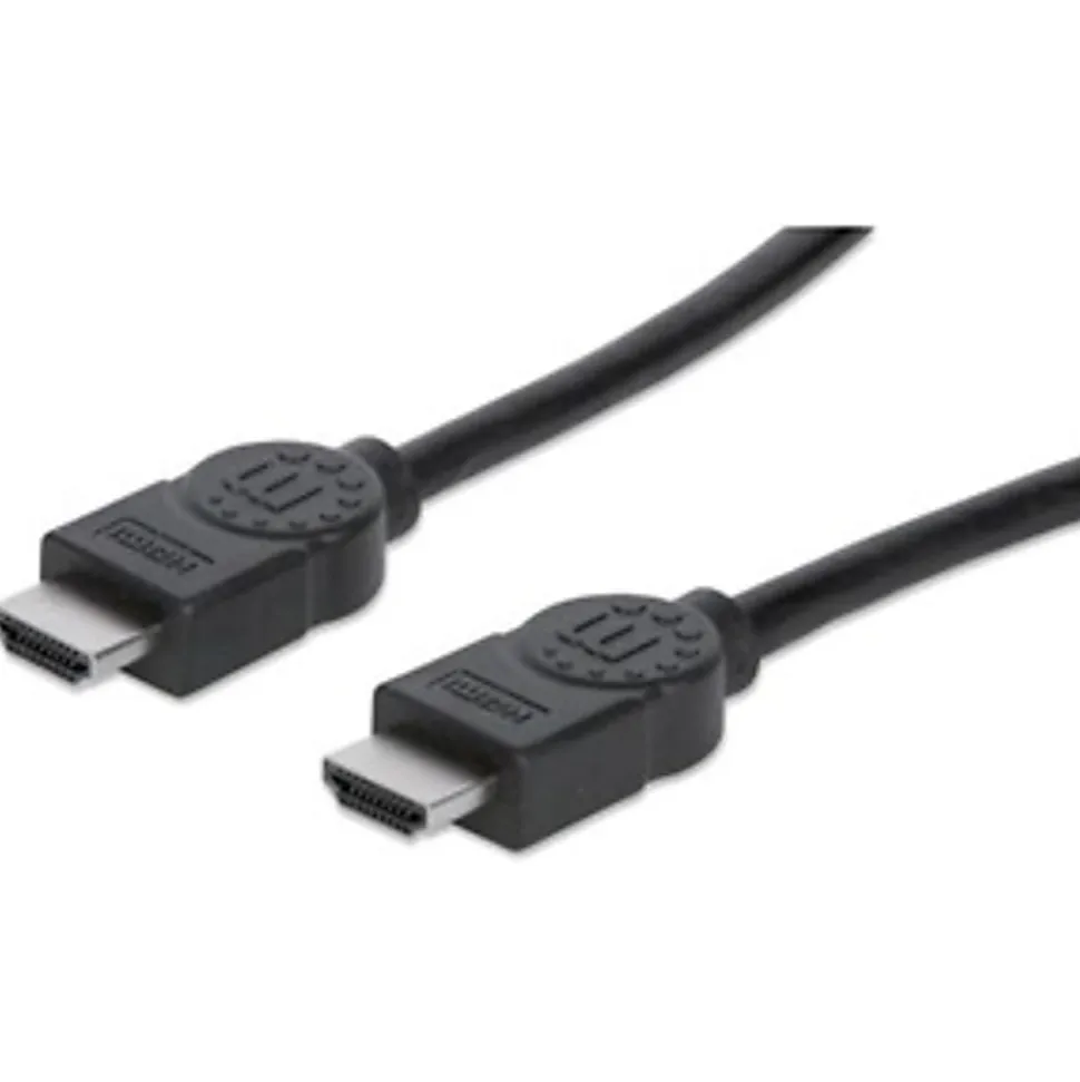 Manhattan HDMI Cable, 4K@30Hz (High Speed), 15m, Male to Male, Black