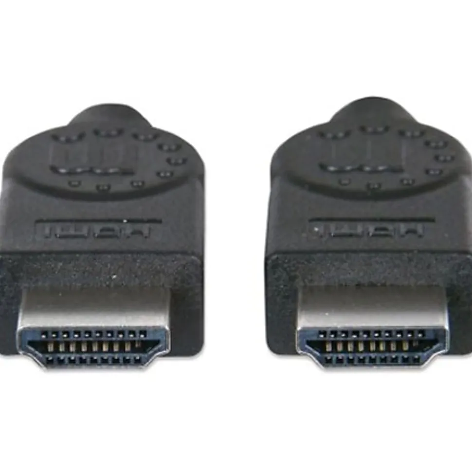 Manhattan HDMI Cable, 4K@30Hz (High Speed), 15m, Male to Male, Black