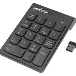 Manhattan 18-Key Numeric Wireless Keypad, Black, 178846