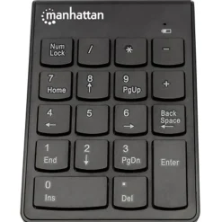 Manhattan 18-Key Numeric Wireless Keypad, Black, 178846