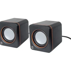 Manhattan 2600 Series Speaker System, Small Size, Big Sound, Two Speakers, Stereo, USB power, Output: 2x 3W, 3.5mm plug - 161435