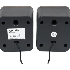 Manhattan 2600 Series Speaker System, Small Size, Big Sound, Two Speakers, Stereo, USB power, Output: 2x 3W, 3.5mm plug - 161435
