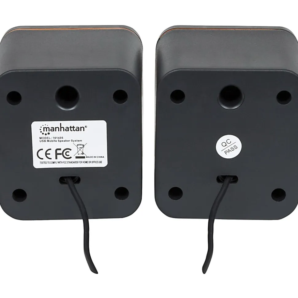 Manhattan 2600 Series Speaker System, Small Size, Big Sound, Two Speakers, Stereo, USB power, Output: 2x 3W, 3.5mm plug - 161435