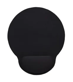 Manhattan Wrist-Rest Gel Mouse Pad, Black