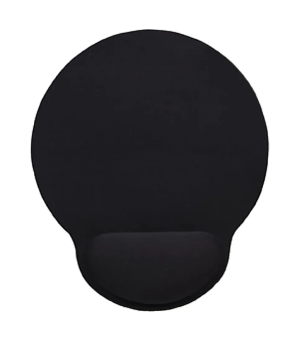 Manhattan Wrist-Rest Gel Mouse Pad, Black