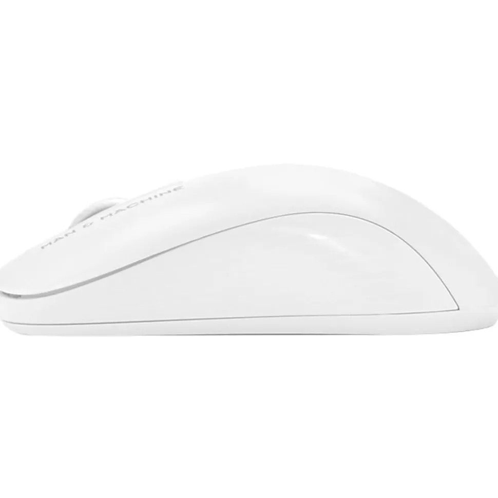 Man & Machine C Mouse Wireless - Optical - Wireless - Radio Frequency - 2.40 GHz - White - USB - 1000 dpi - Scroll Wheel - 2 Button(s)