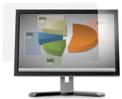 3M™ Anti-Glare Screen Filter for Monitors, 22" Widescreen (16:10), Reduces Blue Light, AG220W1B