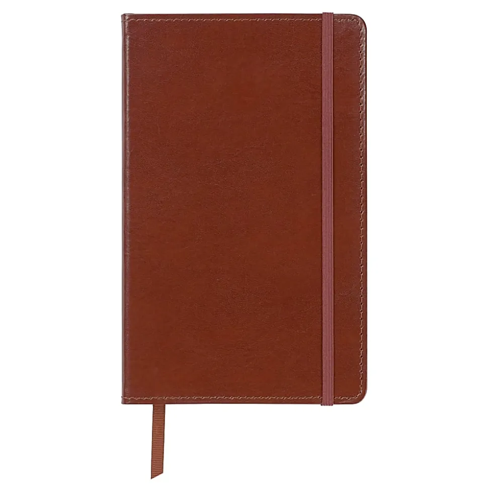 Markings by C.R. Gibson® Bonded Leather Medium Bound Journal, 5" x 7-1/2", College Rule, Assorted Colors