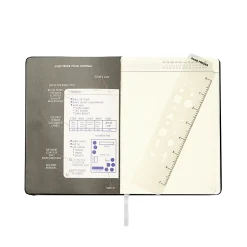 Markings by C.R. Gibson® Bulletin Log Journal, 6" x 8 1/2", 240 Pages (120 Sheets), Gray