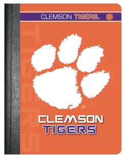 Markings by C.R. Gibson® Composition Book, 7 1/2" x 9 3/4", 1 Subject, College Ruled, 200 Pages (100 Sheets), Clemson Tigers Classic 1