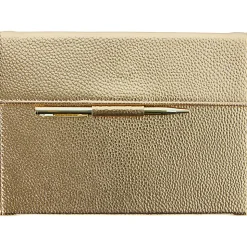Markings by C.R. Gibson® Leatherette Journal With Pen, 5-1/2" x 8-1/2", College Ruled, 256 Pages (128 Sheets), Gold