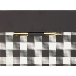 Markings by C.R. Gibson® Leatherette Journal With Pen, 5-1/2" x 8-1/2", College Ruled, 256 Pages (128 Sheets), Plaid