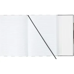 Markings by C.R. Gibson® Leatherette Journal With Pen, 5-1/2" x 8-1/2", College Ruled, 256 Pages (128 Sheets), Plaid