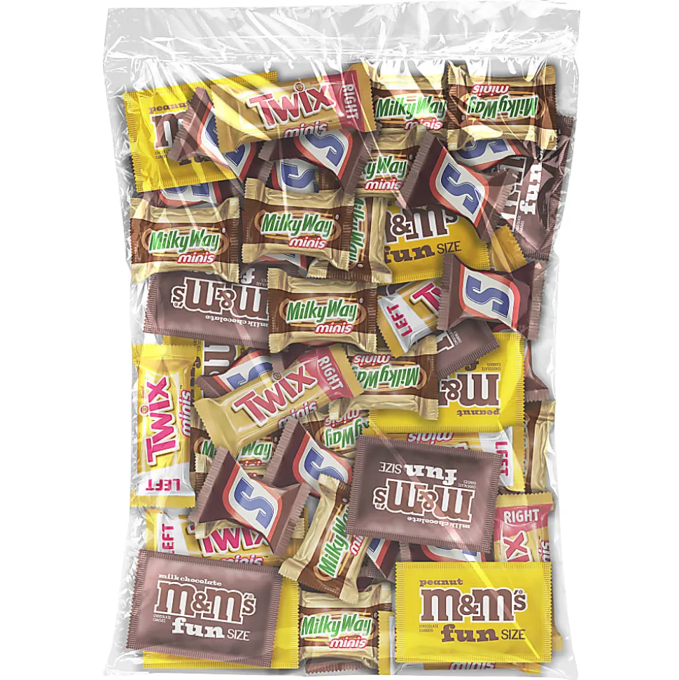 MARS Chocolate Favorites Minis Candy Bars Variety Bag, 62.6 Oz