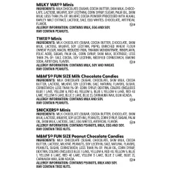 MARS Chocolate Favorites Minis Candy Bars Variety Bag, 62.6 Oz