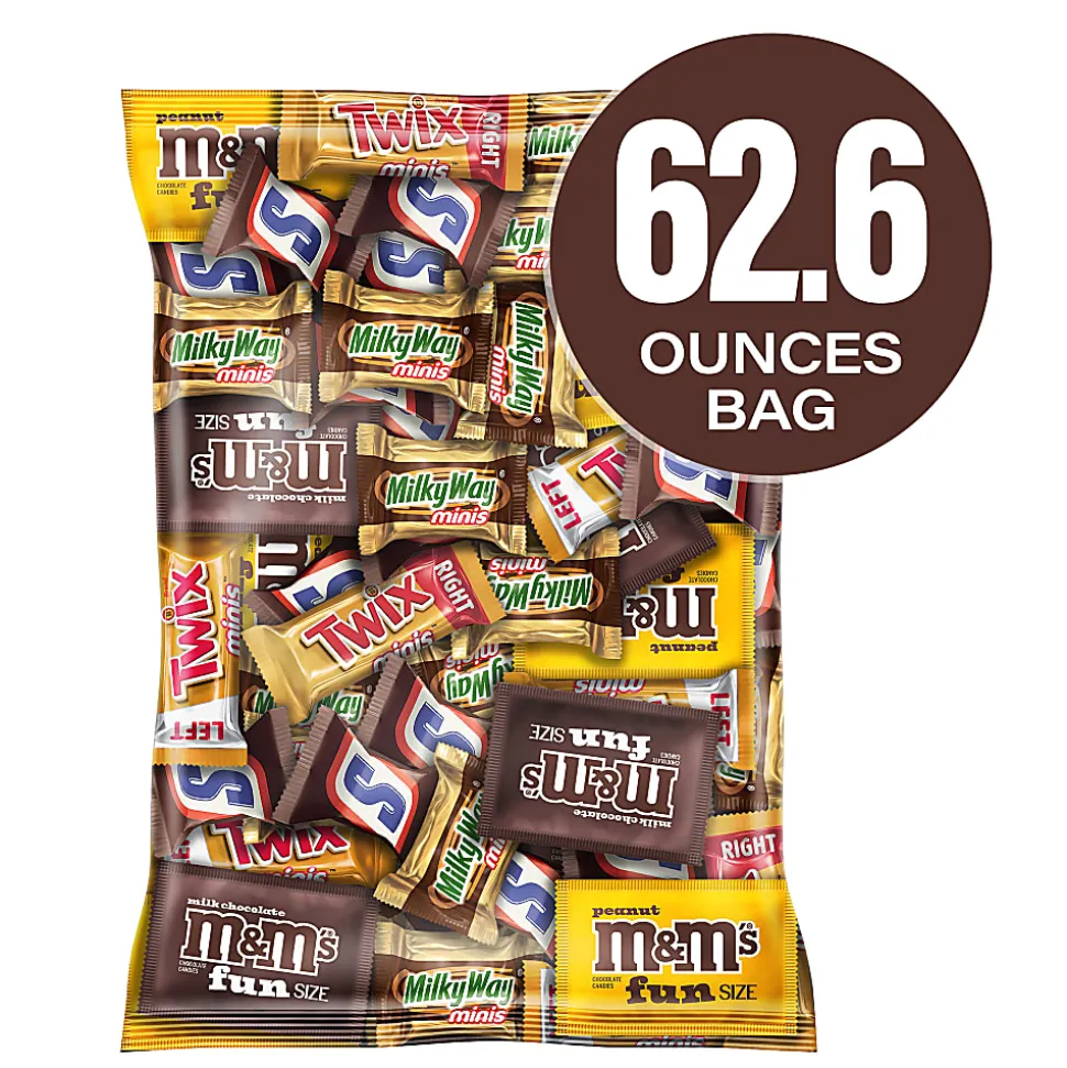 MARS Chocolate Favorites Minis Candy Bars Variety Bag, 62.6 Oz