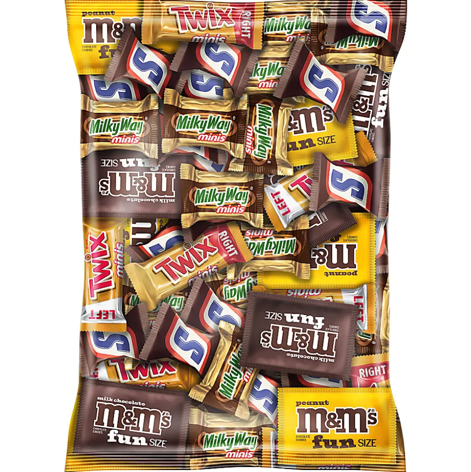 MARS Chocolate Favorites Minis Candy Bars Variety Bag, 62.6 Oz