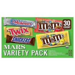 Mars Chocolate Full-Size Candy Bars Variety Pack, 53.68 Oz Box