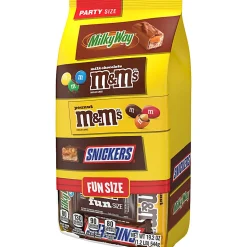 Mars M&M's, Snickers & Milky Way Fun Size Chocolate Candy Variety Pack, 19.2 Oz Bulk Bag