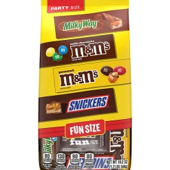 Mars M&M's, Snickers & Milky Way Fun Size Chocolate Candy Variety Pack, 19.2 Oz Bulk Bag