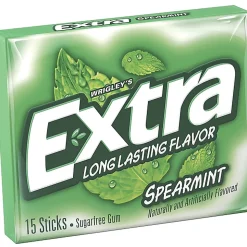 Mars Spearmint Flavored Chewing Gum - Spearmint - 10 / Box