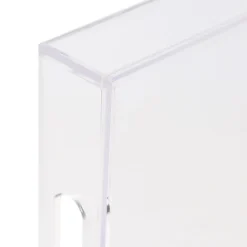 Martha Stewart Brody Acrylic Letter Tray Office Desktop Organizer With Handles, 1-1/2