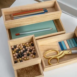 Martha Stewart Enzo 6-Piece Desk Drawer Organizer Set, 2