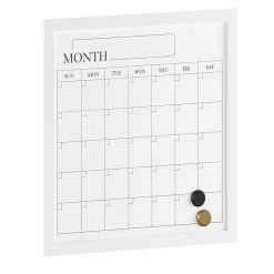 Martha Stewart Everette Magnetic Monthly Calendar Dry-Erase Board, 18