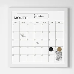 Martha Stewart Everette Magnetic Monthly Calendar Dry-Erase Board, 18