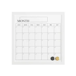 Martha Stewart Everette Magnetic Monthly Calendar Dry-Erase Board, 18