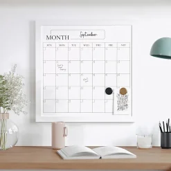 Martha Stewart Everette Magnetic Monthly Calendar Dry-Erase Board, 18