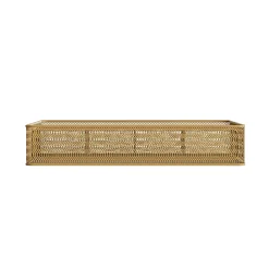 Martha Stewart Ryder Mesh Metal 6-Compartment Larger Desk Drawer Organizer, 2-1/4