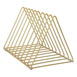 Martha Stewart Ryder Mesh Metal 9-Slot Triangle Magazine File Holder, 7