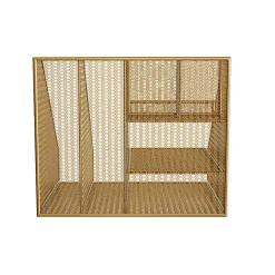 Martha Stewart Ryder Mesh Metal Large Desktop Organizer With Magazine File Holder, Pen Holder And Storage, 10