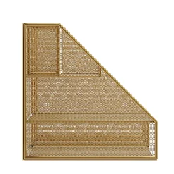 Martha Stewart Ryder Mesh Metal Large Desktop Organizer With Magazine File Holder, Pen Holder And Storage, 10