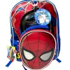 Marvel Spiderman Kid's 3-Piece Backpack Set, Red
