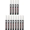 Marvy Uchida Chisel Tip Chalk Marker, White, Pack of 12