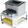 Master Mobile Steel Printer Stand, 8 1/2"H x 18"W x 18"D, Platinum